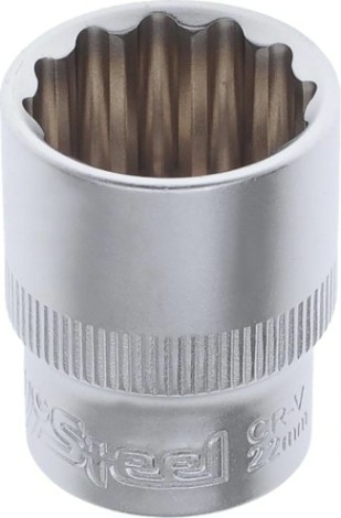 Головка двенадцатигранная с посадкой 1/2" AV Steel AV-521022 22 мм Головка двенадцатигранная с посадкой 1/2" AV Steel AV-521022 22 мм