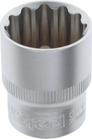 Головка двенадцатигранная с посадкой 1/2" AV Steel AV-521024 24 мм Головка двенадцатигранная с посадкой 1/2" AV Steel AV-521024 24 мм
