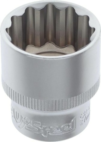 Головка двенадцатигранная с посадкой 1/2" AV Steel AV-521027 27 мм Головка двенадцатигранная с посадкой 1/2" AV Steel AV-521027 27 мм