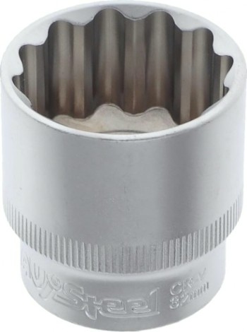 Головка двенадцатигранная с посадкой 1/2" AV Steel AV-521032 32 мм Головка двенадцатигранная с посадкой 1/2" AV Steel AV-521032 32 мм