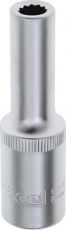 Головка двенадцатигранная с посадкой 1/2" AV Steel AV-521208 8 мм глубокая Головка двенадцатигранная с посадкой 1/2" AV Steel AV-521208 8 мм глубокая