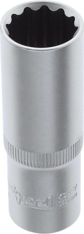 Головка двенадцатигранная с посадкой 1/2" AV Steel AV-521219 19 мм глубокая Головка двенадцатигранная с посадкой 1/2" AV Steel AV-521219 19 мм глубокая