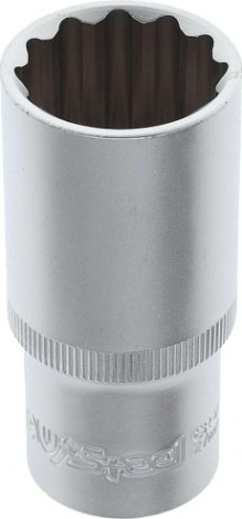 Головка двенадцатигранная с посадкой 1/2" AV Steel AV-521227 27 мм глубокая Головка двенадцатигранная с посадкой 1/2" AV Steel AV-521227 27 мм глубокая