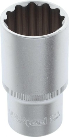 Головка двенадцатигранная с посадкой 1/2" AV Steel AV-521230 30 мм глубокая Головка двенадцатигранная с посадкой 1/2" AV Steel AV-521230 30 мм глубокая