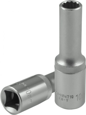Головка двенадцатигранная с посадкой 1/2" JONNESWAY S04HD4710 глубокая 10 мм [049060]