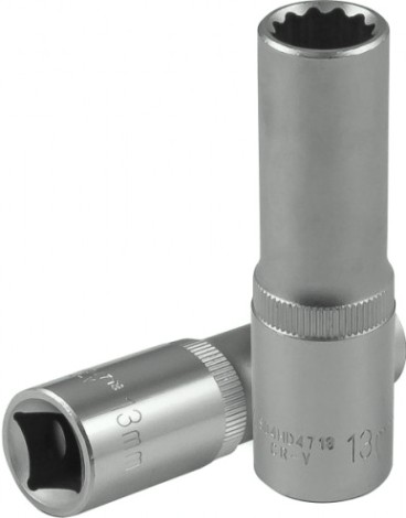 Головка двенадцатигранная с посадкой 1/2" JONNESWAY S04HD4713 глубокая 13 мм [049063]