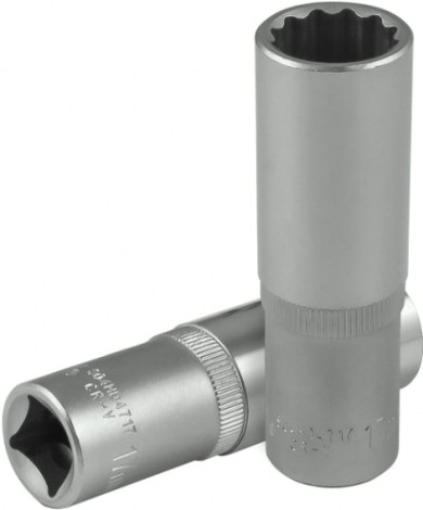 Головка двенадцатигранная с посадкой 1/2" JONNESWAY S04HD4717 глубокая 17 мм [049066]