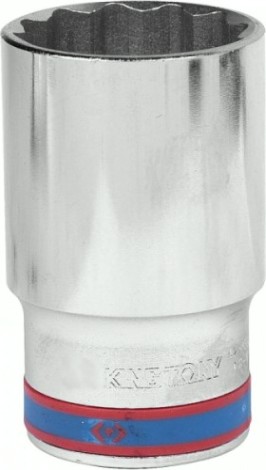 Головка двенадцатигранная с посадкой 1/2" KING TONY 12-гранная 1/2", 34 мм глубокая [423034M]