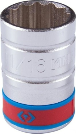 Головка двенадцатигранная с посадкой 1/2" KING TONY 433022S 11/16"