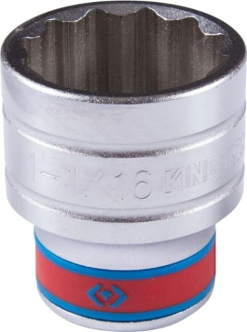 Головка двенадцатигранная с посадкой 1/2" KING TONY 433034S 1-1/16" Головка двенадцатигранная с посадкой 1/2" KING TONY 433034S 1-1/16"