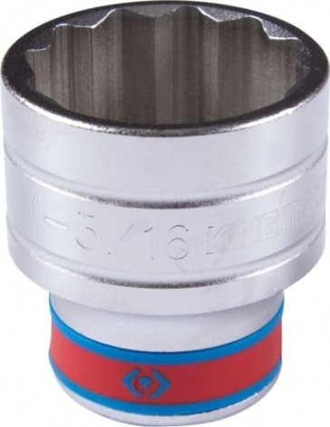 Головка двенадцатигранная с посадкой 1/2" KING TONY 433038S 1-3/16"