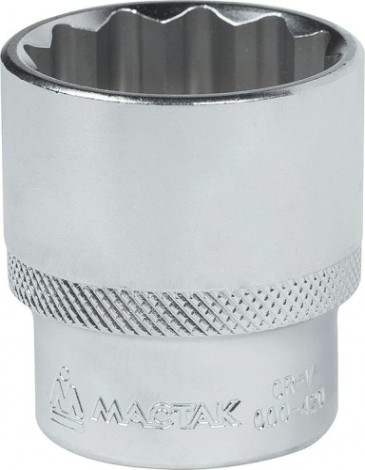 Головка двенадцатигранная с посадкой 1/2" МАСТАК 000-42030 торцевая стандартная 30 мм