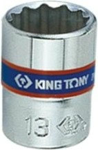 Головка двенадцатигранная с посадкой 1/4" KING TONY 233009M 9 мм