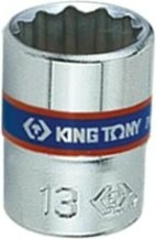 Головка двенадцатигранная с посадкой 1/4" KING TONY 233013M 13 мм