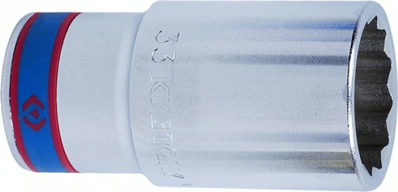 Головка двенадцатигранная с посадкой 3/4" KING TONY 12-гранная 3/4", 33 мм глубокая [623033M]