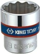 Головка двенадцатигранная с посадкой 3/8" KING TONY 333006М 6 мм [333006M]