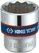 Головка двенадцатигранная с посадкой 3/8" KING TONY 333010М 10 мм [333010M]