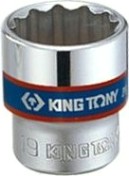Головка двенадцатигранная с посадкой 3/8" KING TONY 333013М 13 мм [333013M]
