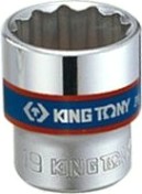 Головка двенадцатигранная с посадкой 3/8" KING TONY 333015М 15 мм [333015M]