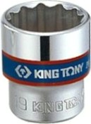 Головка двенадцатигранная с посадкой 3/8" KING TONY 333020М 20 мм [333020M]