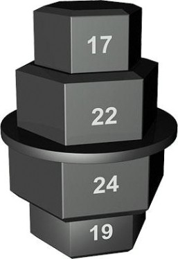 Головка шестигранная 3/8" СОРОКИН 40.56 (17, 19, 22, 24 мм) Головка шестигранная 3/8" СОРОКИН 40.56 (17, 19, 22, 24 мм)