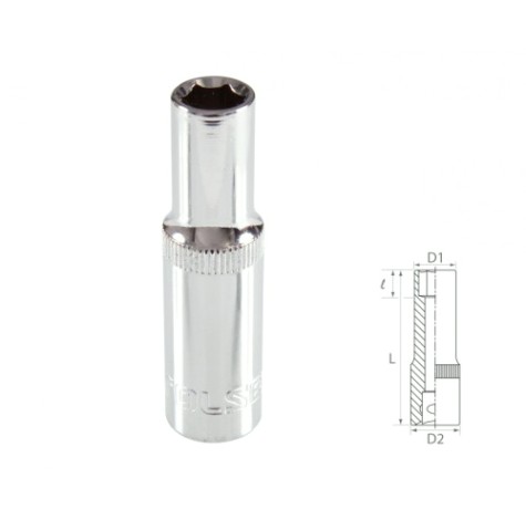 Головка шестигранная глубокая с посадкой 3/8" tolsen 10 мм TT16360 [TT16360]