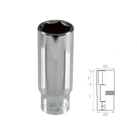 Головка шестигранная глубокая с посадкой 3/8" tolsen 18 мм TT16368 [TT16368]