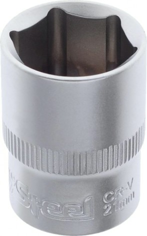 Головка шестигранная с посадкой 1/2" AV Steel AV-520021 21 мм Головка шестигранная с посадкой 1/2" AV Steel AV-520021 21 мм