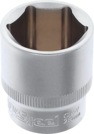 Головка шестигранная с посадкой 1/2" AV Steel AV-520028 28 мм Головка шестигранная с посадкой 1/2" AV Steel AV-520028 28 мм