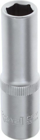 Головка шестигранная с посадкой 1/2" AV Steel AV-520213 13 мм глубокая Головка шестигранная с посадкой 1/2" AV Steel AV-520213 13 мм глубокая