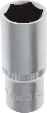 Головка шестигранная с посадкой 1/2" AV Steel AV-520223 23 мм глубокая
