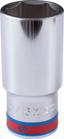 Головка шестигранная с посадкой 1/2" KING TONY 1-1/16", дюймовая, глубокая [423534S]