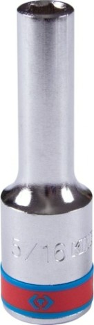 Головка шестигранная с посадкой 1/2" KING TONY 423510S 5/16" дюймовая, глубокая