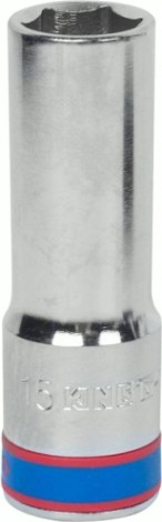 Головка шестигранная с посадкой 1/2" KING TONY 423515М 15 мм глубокая [423515M]