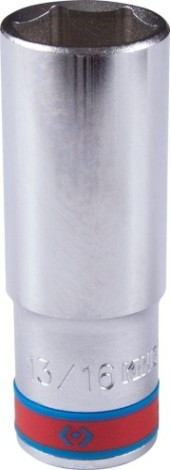 Головка шестигранная с посадкой 1/2" KING TONY 423526S 13/16" дюймовая, глубокая