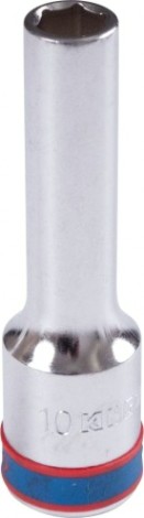 Головка шестигранная с посадкой 1/2" KING TONY 424510M 10 мм глубокая