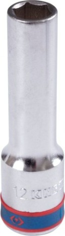 Головка шестигранная с посадкой 1/2" KING TONY 424512M 12 мм глубокая