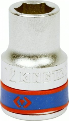 Головка шестигранная с посадкой 1/2" KING TONY 433512М 12 мм [433512M]
