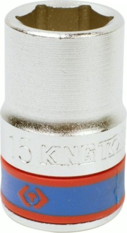 Головка шестигранная с посадкой 1/2" KING TONY 433515М 15 мм [433515M]