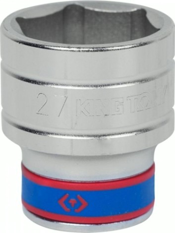 Головка шестигранная с посадкой 1/2" KING TONY 433527М 27 мм [433527M]