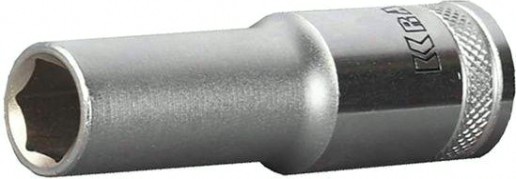 Головка шестигранная с посадкой 1/2" KRAFTOOL "INDUSTRIE QUALITAT" торцевая удлиненная, CR-V, Flank, 12 мм [27807-12_z01]