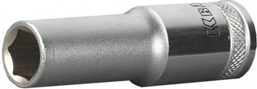 Головка шестигранная с посадкой 1/2" KRAFTOOL "INDUSTRIE QUALITAT" торцевая удлиненная, CR-V, Flank, 16 мм [27807-16_z01]