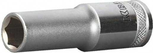 Головка шестигранная с посадкой 1/2" KRAFTOOL "INDUSTRIE QUALITAT" торцевая удлиненная, CR-V, Flank, 22 мм [27807-22_z01]