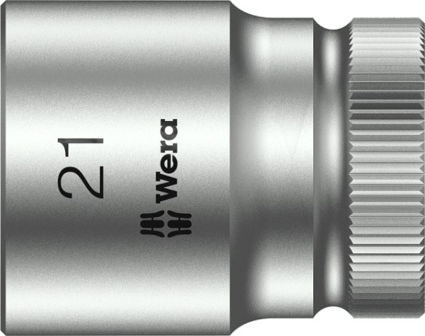 Головка шестигранная с посадкой 1/2" WERA 21 мм WE-003612 [WE-003612]