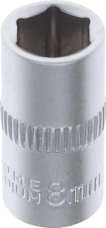 Головка шестигранная с посадкой 1/4" AV Steel AV-500008 8,0 мм