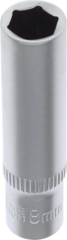 Головка шестигранная с посадкой 1/4" AV Steel AV-500208 8,0 мм глубокая