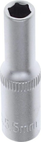 Головка шестигранная с посадкой 1/4" AV Steel AV-500255 5,5 мм глубокая