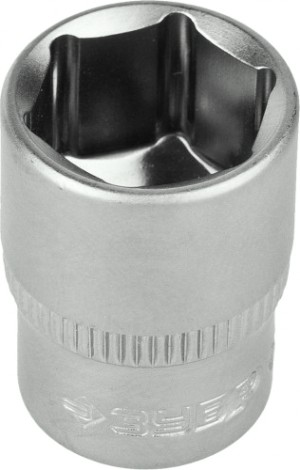 Головка шестигранная с посадкой 1/4" ЗУБР МАСТЕР FLANK 10 мм, торцовая, cr-v [27715-10]