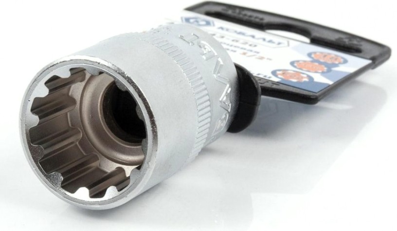 Головка SPLINE Кобальт 643-620 торцевая универсальная 1/2", 18 мм, cr-v