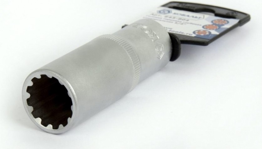 Головка SPLINE Кобальт 643-804 торцевая глубокая универсальная 1/2", 18 мм, cr-v